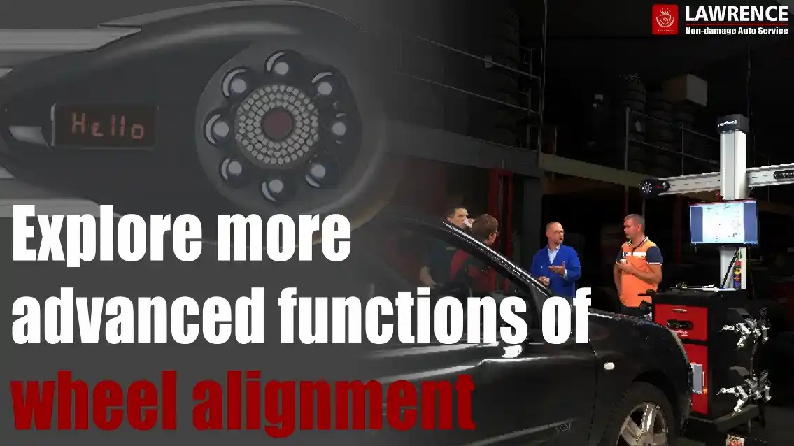Explore more advanced function of wheel alignment